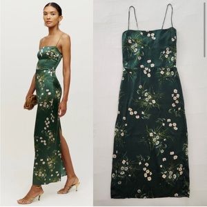 Reformation Frankie silk dress